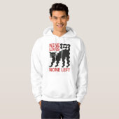 Speelse zwarte kat Hoodie (Voorkant volledig)