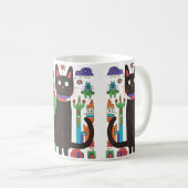 Speelse Zwarte Kat Mok (Voorkant rechts)