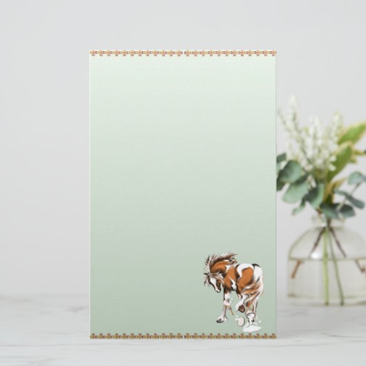 Speelt af met verf stationery_vertical.v2. briefpapier (Staand voorkant)