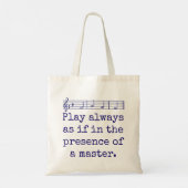 Speelt altijd alsof in de aanwezigheid - het Citaa Tote Bag (Achterkant)