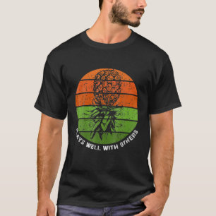 Speelt cellen met andere knoppen onderaan t-shirt
