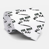 Speelt de basis voor biervectordesign stropdas (Opgerold)