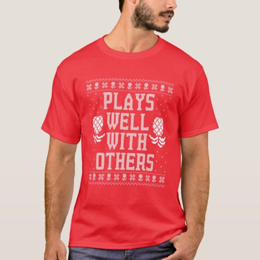 Speelt goed met andere ananaswinger-kerst t-shirt (Voorkant)