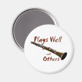 Speelt goed met anderen Clarinet Magneet (Voorkant / Achterkant)