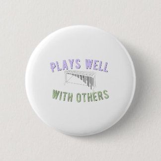Speelt goed met anderen - Marimba Ronde Button 5,7 Cm