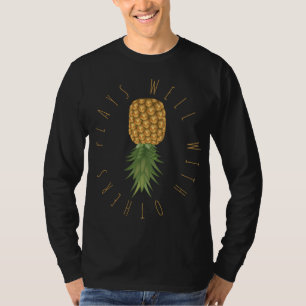Speelt goed met anderen ondersteboven ananas Hawai T-shirt