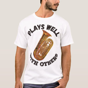 Speelt goed met anderen - Tuba T-shirt