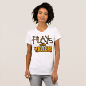 Speelt met mallets t-shirt (Voorkant volledig)