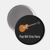 Speelt met snaartheorie - Gitaar Magneet (Voorkant / Achterkant)