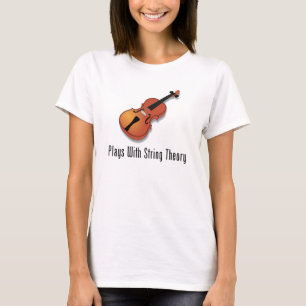 Speelt met tekenreektheorie af - Violin T-shirt