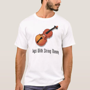 Speelt met tekenreektheorie af - Violin T-shirt