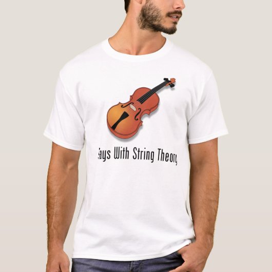 Speelt met tekenreektheorie af - Violin T-shirt (Voorkant)