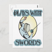 Speelt met trefwoorden briefkaart (Voorkant / Achterkant)