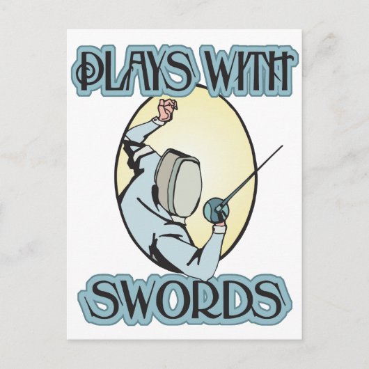 Speelt met trefwoorden briefkaart (Voorkant)