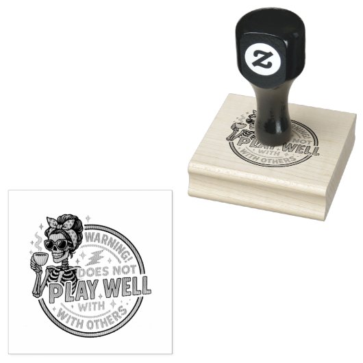 Speelt niet goed… rubberstempel (Gestempeld)