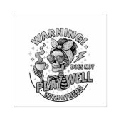 Speelt niet goed… rubberstempel (Afrduk)