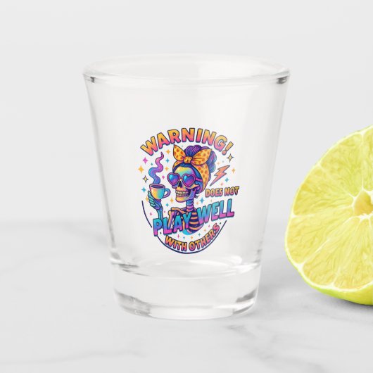 Speelt niet goed… shot glas (Voorkant)