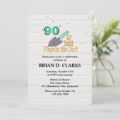 Speelt nog steeds in Dirt Gardening 90th Birthday Kaart (Staand voorkant)