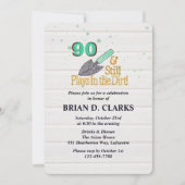 Speelt nog steeds in Dirt Gardening 90th Birthday Kaart (Voorkant)