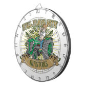 Speelt nog steeds met groene trekkers dartbord (Voorkant Rechts)