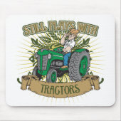 Speelt nog steeds met groene trekkers muismat (Voorkant)