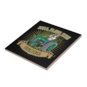 Speelt nog steeds met groene trekkers tegeltje (Zijkant)