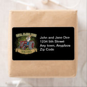 Speelt nog steeds met rode tractoren etiket (Insitu)