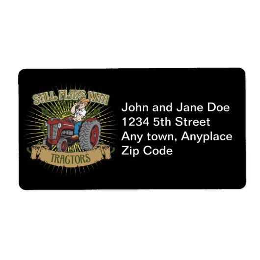 Speelt nog steeds met rode tractoren etiket (Voorkant)