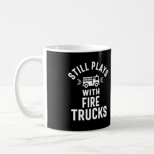 Speelt nog steeds vast met vuurwerktuigen koffiemok (Links)