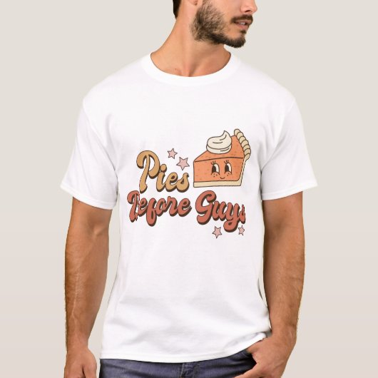 Speelt voor jongens Funny Retro Thanksgiving T-Shi T-shirt (Voorkant)
