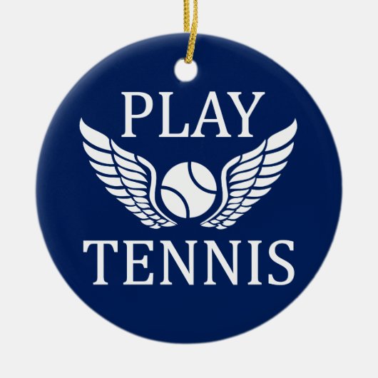 Speeltennis Keramisch Ornament (Voorkant)