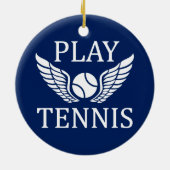 Speeltennis Keramisch Ornament (Achterkant)