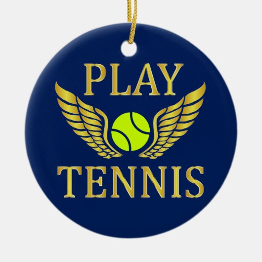 Speeltennis Keramisch Ornament (Voorkant)