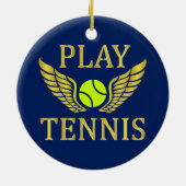 Speeltennis Keramisch Ornament (Achterkant)