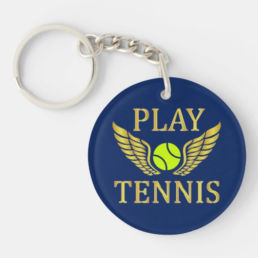 Speeltennis Sleutelhanger (Voorkant)