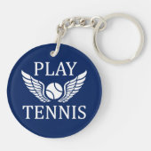 Speeltennis Sleutelhanger (Achterkant)