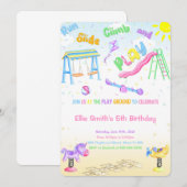 Speelterrein Uitnodiging (Voorkant / Achterkant)