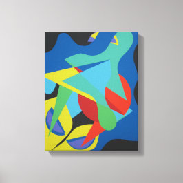 Speelterrein van gekleurde vormen Canvasprint Canvas Afdruk