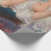 Speeltijd: Meisje speelt met haar dichter Kitten Cadeaupapier (Hoek)