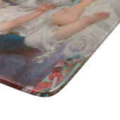 Speeltijd: Meisje speelt met haar dichter Kitten Snijplank (Hoek)