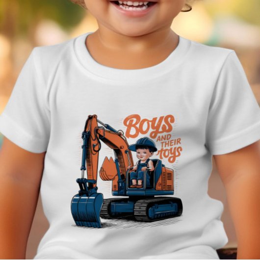 Speeltijd Op de Bulldozer Kinder Shirts
