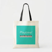 Speeltijd! Piano-Canvas tas (Voorkant)