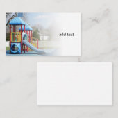 Speeltoestellen voor kinderen visitekaartje (Voorkant / Achterkant)