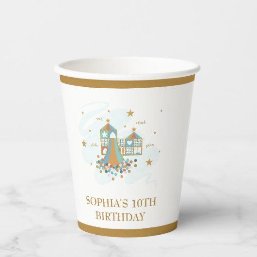 Speeltuin Avontuur Feest Papieren Bekers (Voorkant)