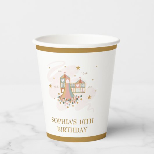 Speeltuin Avontuur Feest Papieren Bekers (Voorkant)