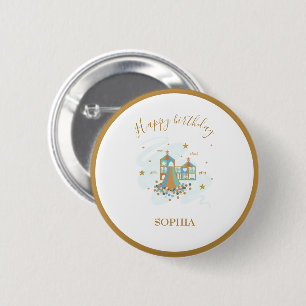 Speeltuin Avontuur Feest Ronde Button 5,7 Cm