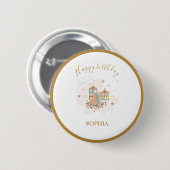 Speeltuin Avontuur Feest Ronde Button 5,7 Cm (Voorkant /achterkant)