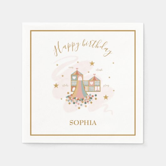 Speeltuin Avontuur Feest Servet (Voorkant)