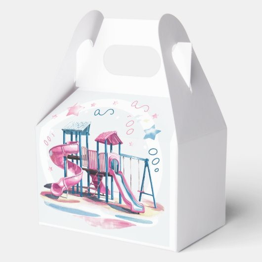 Speeltuin dia's Super Leuke Verjaardag Bash Bedankdoosjes (Voorkant)