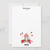 Speeltuin Kinder Jongens Meisjes Verjaardag Aangep Bedankkaart (Voorkant)